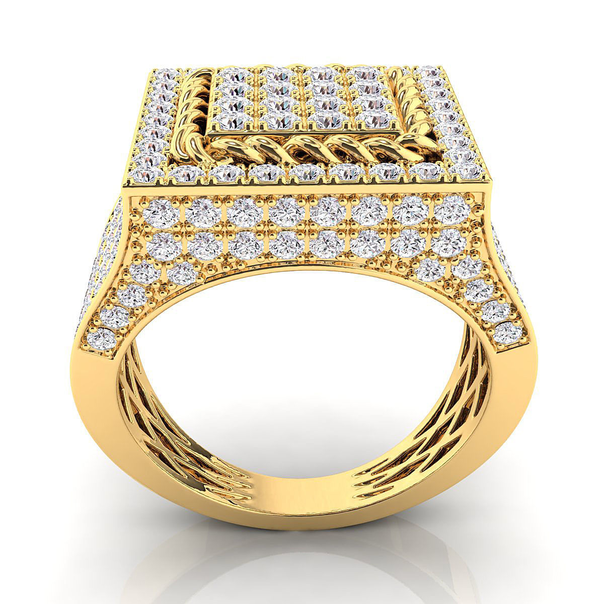 Big fancy mans ring 3D print model_5