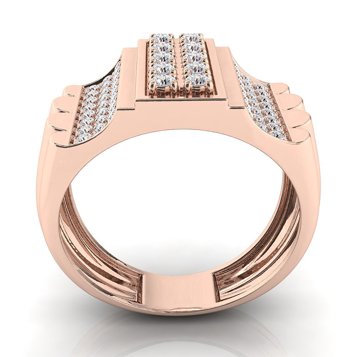 Small fancy mans ring 3D print model_8