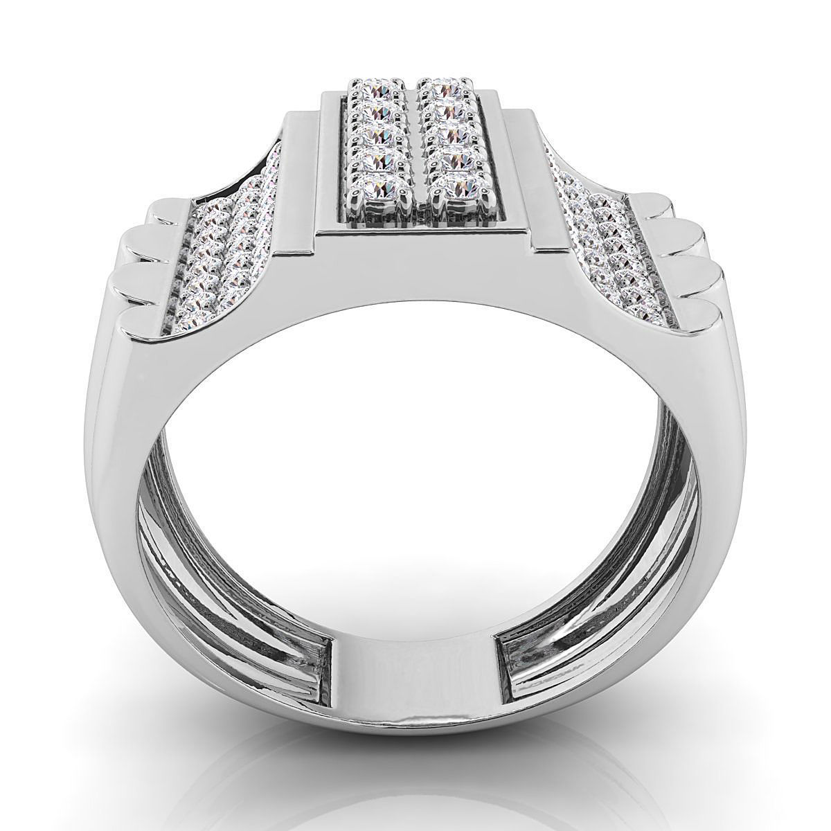 Small fancy mans ring 3D print model_7