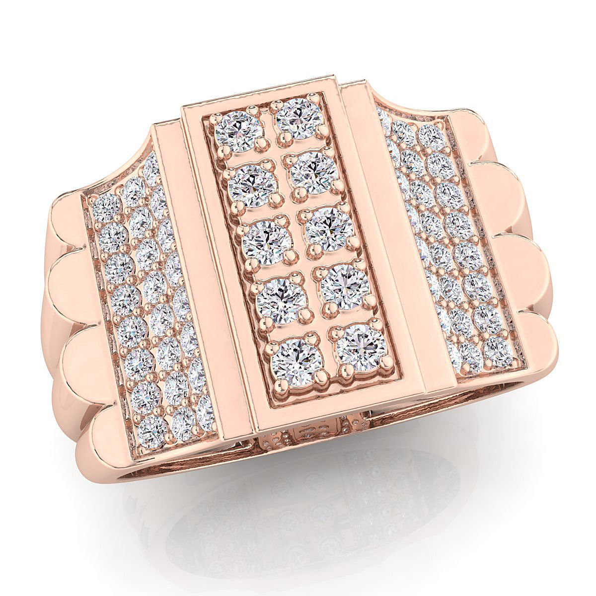 Small fancy mans ring 3D print model_2