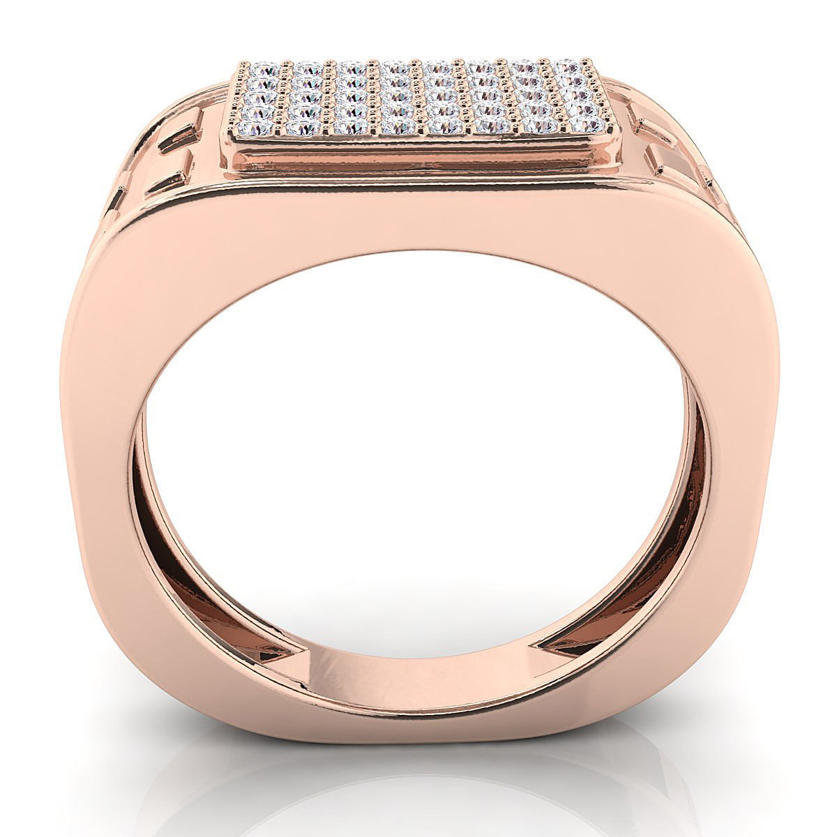 Small fancy mans ring 3D print model_8