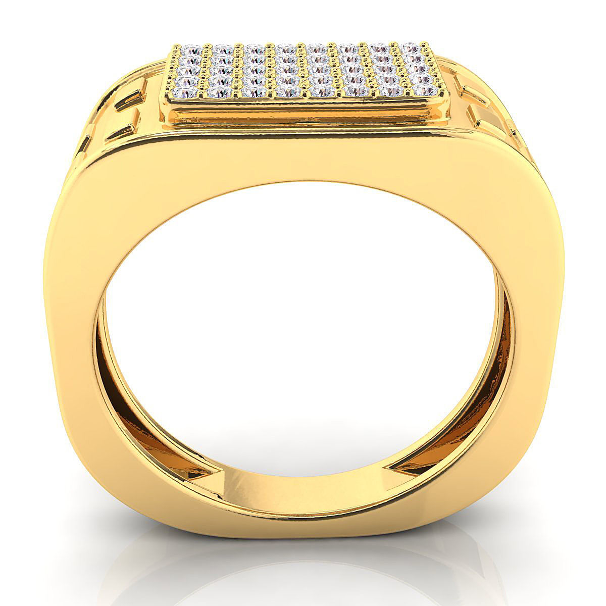 Small fancy mans ring 3D print model_9