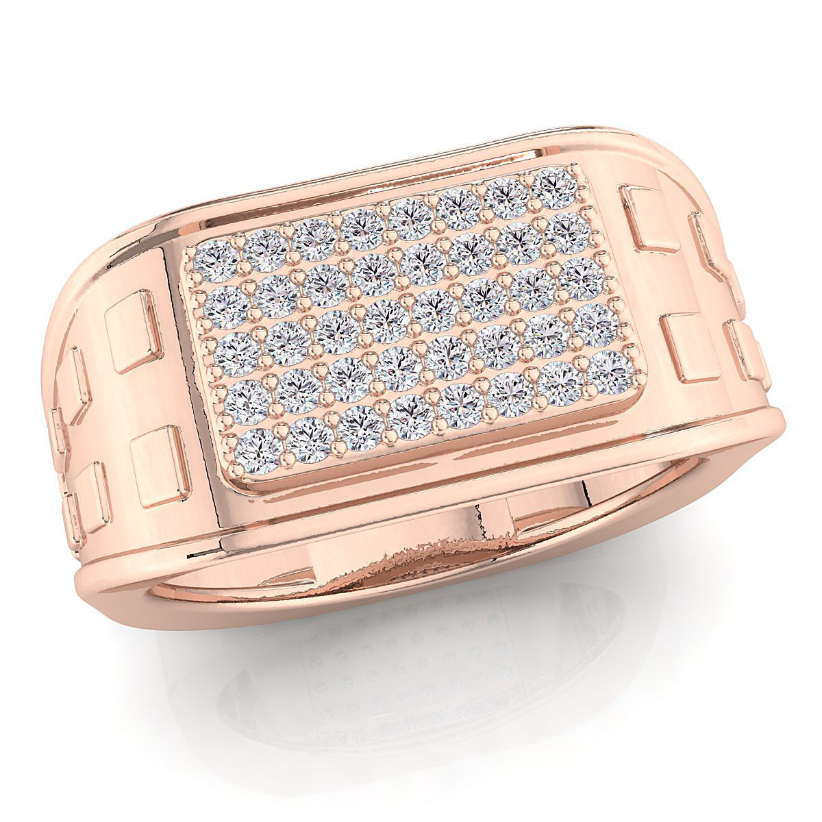 Small fancy mans ring 3D print model_1