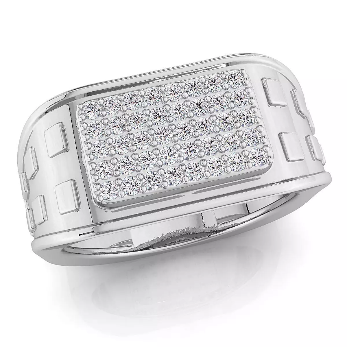 Small fancy mans ring 3D print model_0