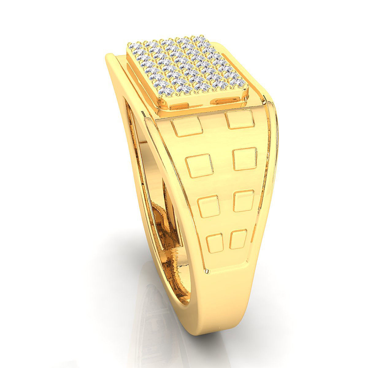 Small fancy mans ring 3D print model_6