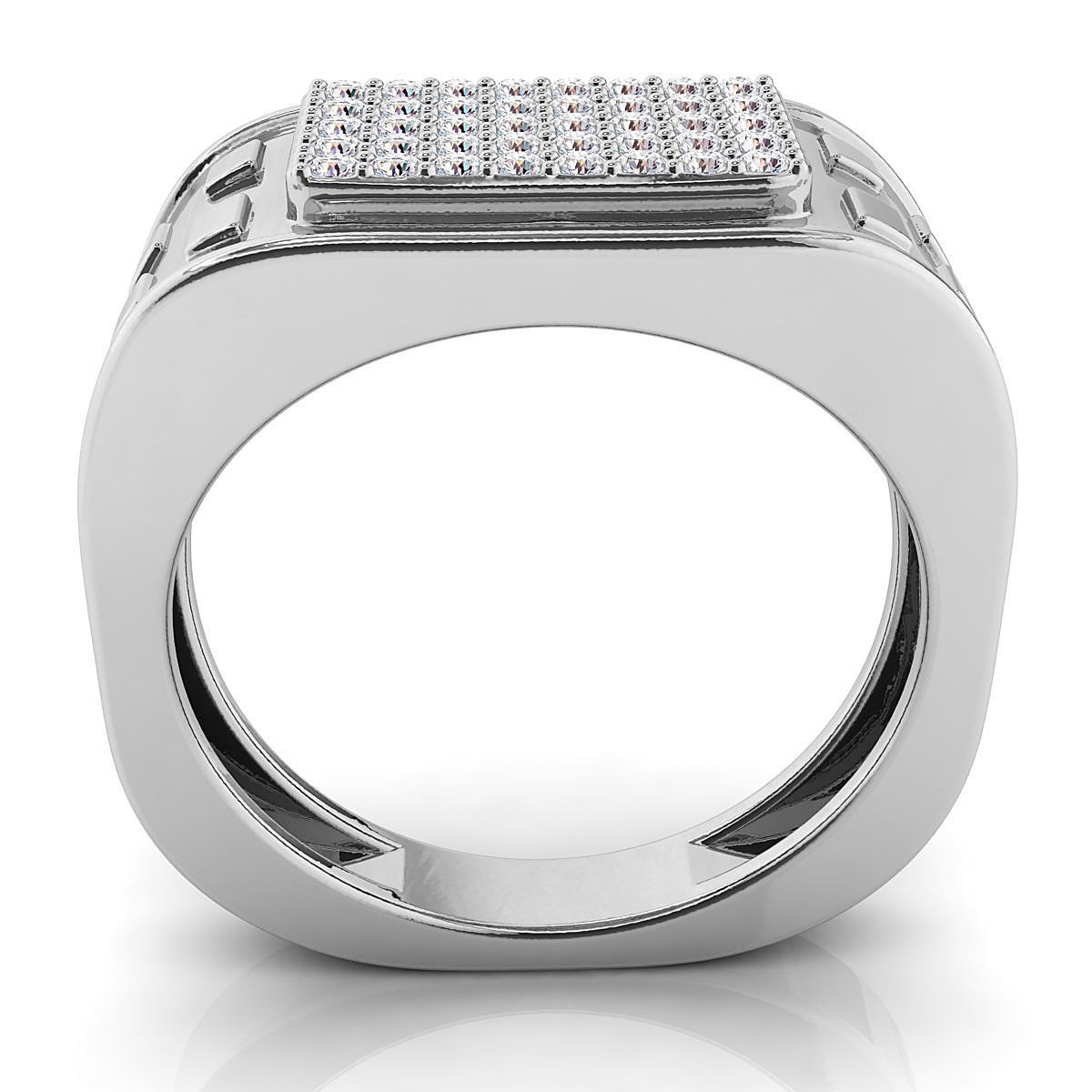 Small fancy mans ring 3D print model_7