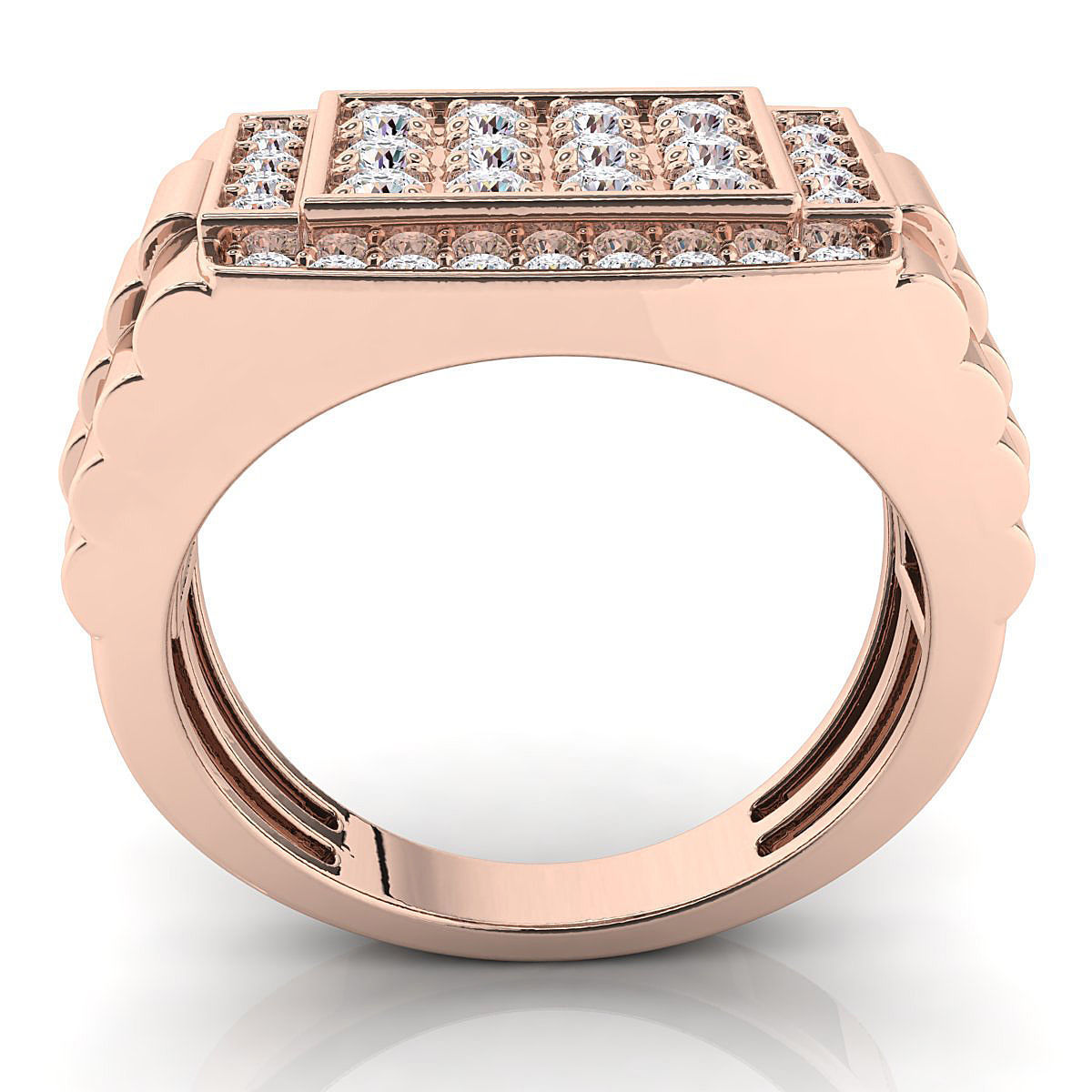 Big fancy mans ring 3D print model_8