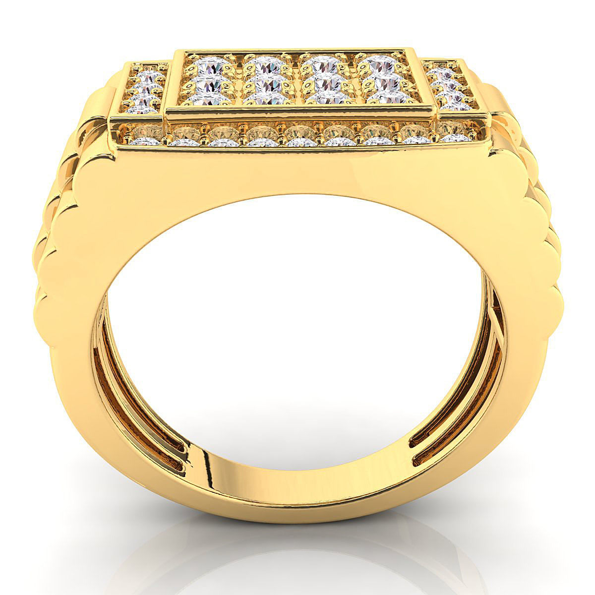 Big fancy mans ring 3D print model_9