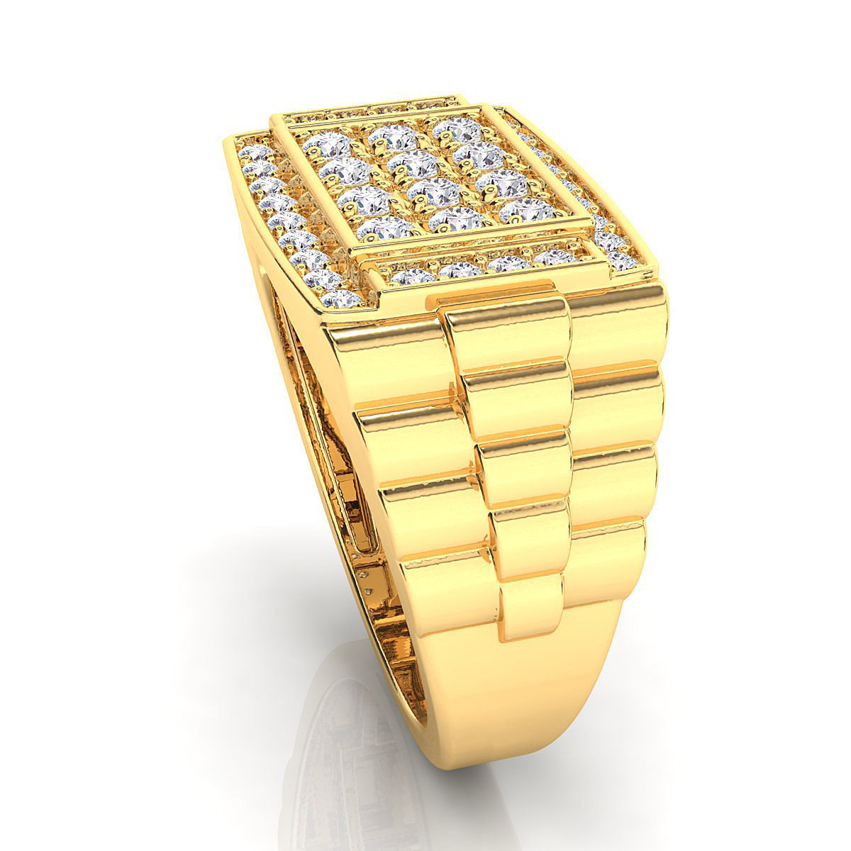 Big fancy mans ring 3D print model_6