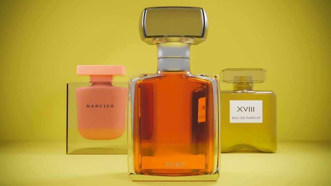 perfume bottles 3D model_1