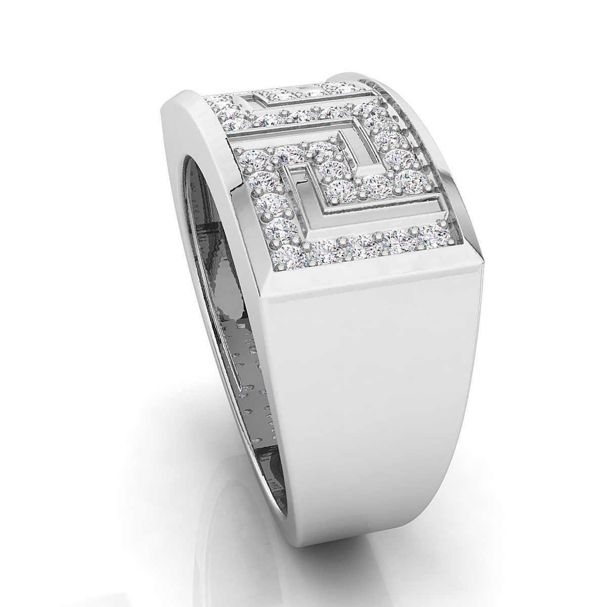 Small fancy mans ring 3D print model_4