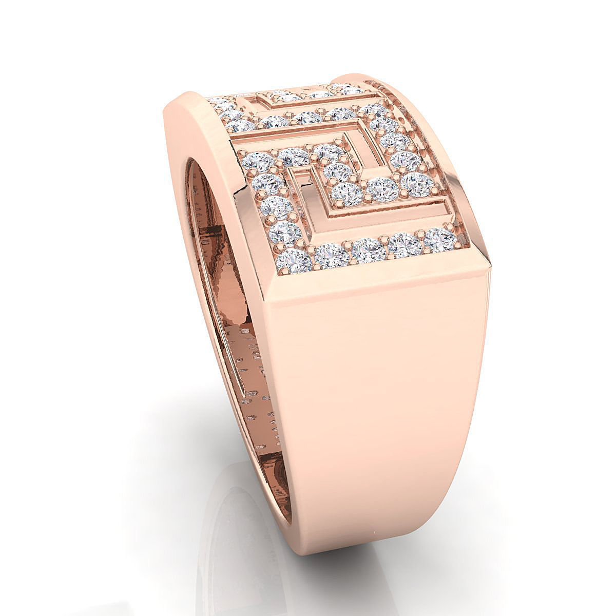 Small fancy mans ring 3D print model_5