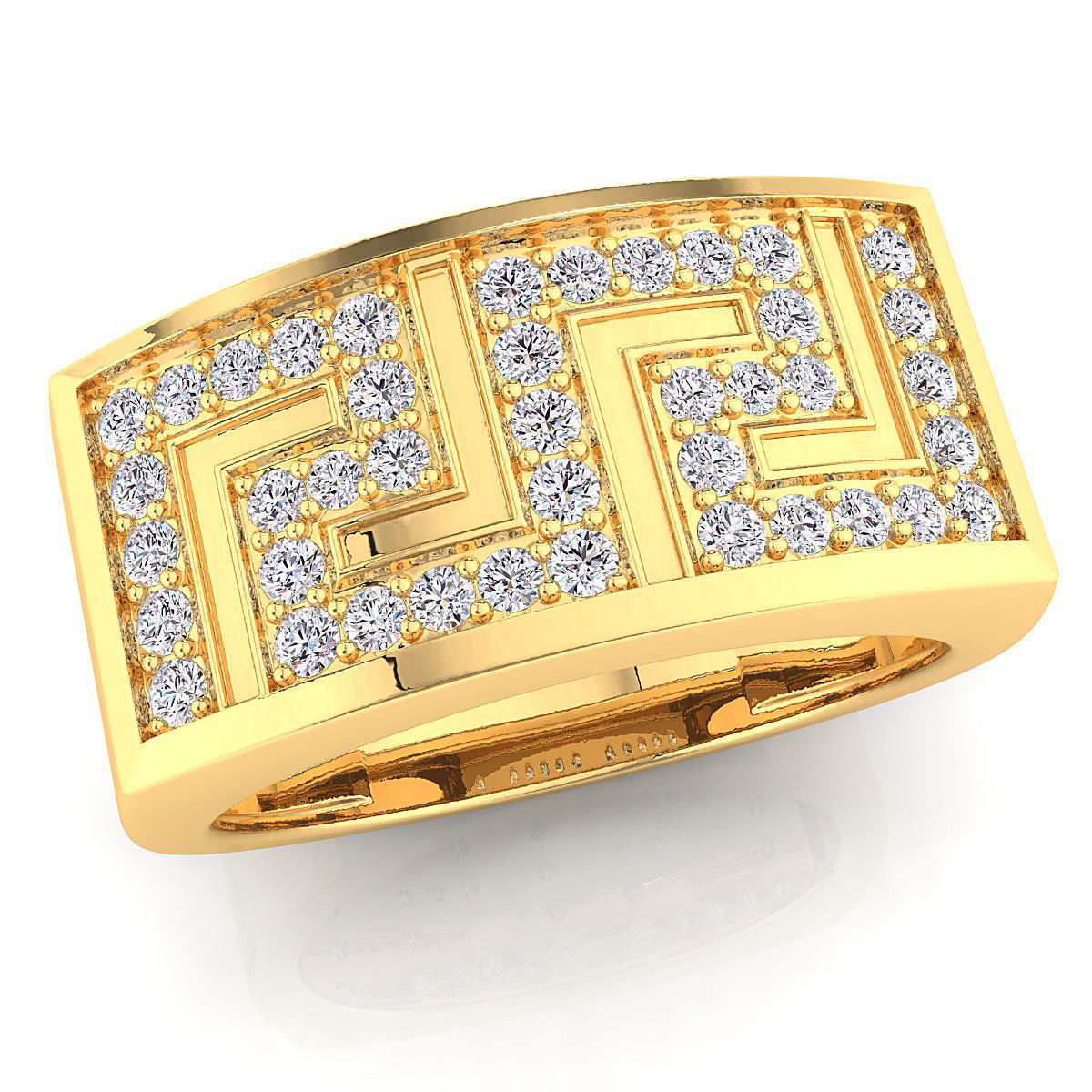 Small fancy mans ring 3D print model_2