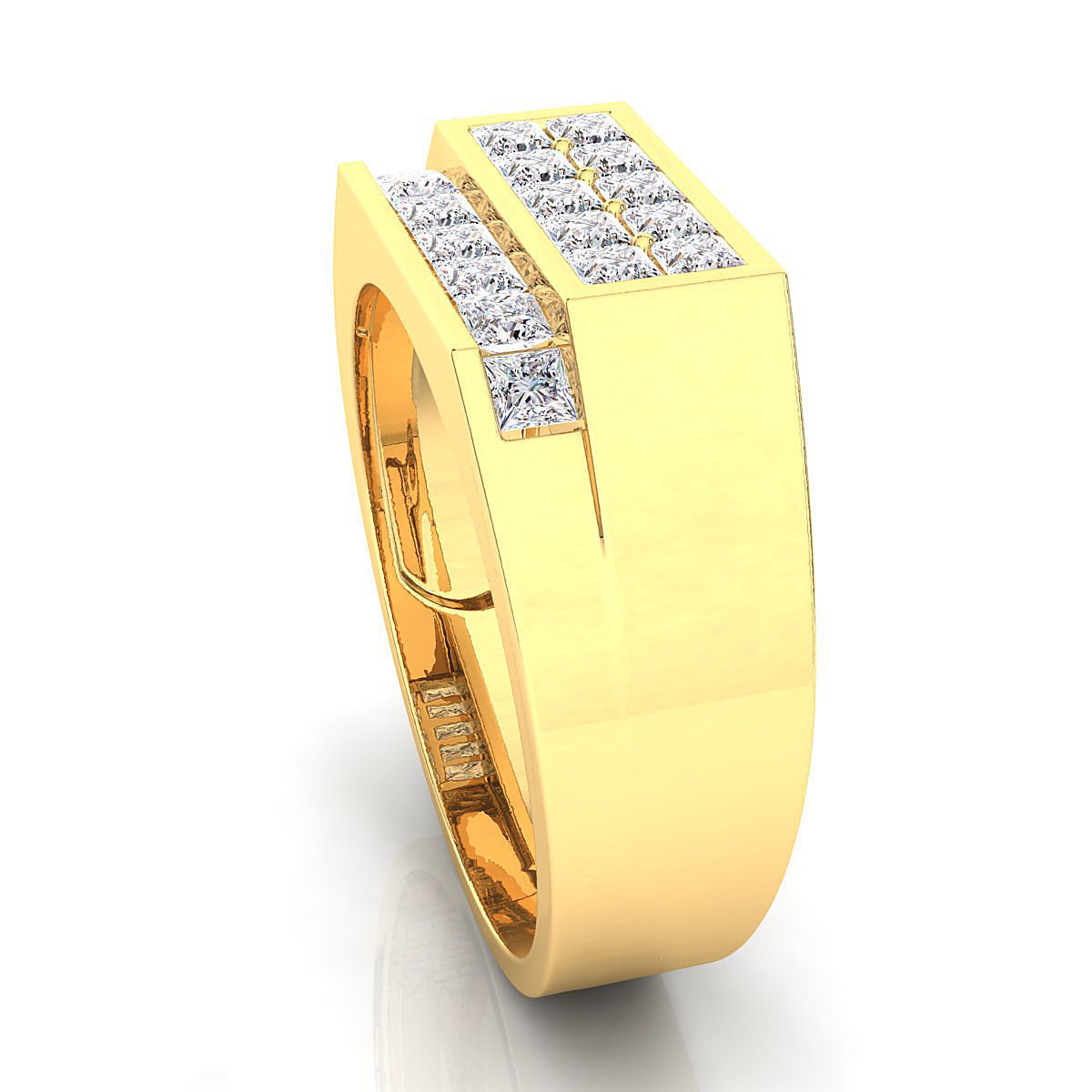 Small fancy mans  ring 3D print model_6