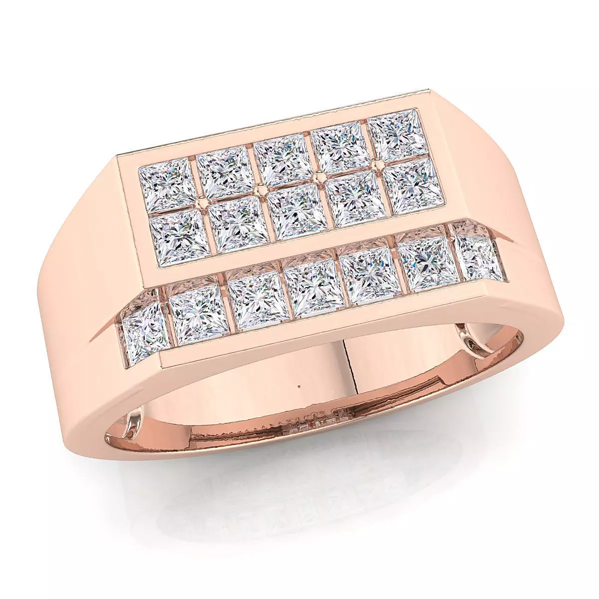 Small fancy mans  ring 3D print model_0