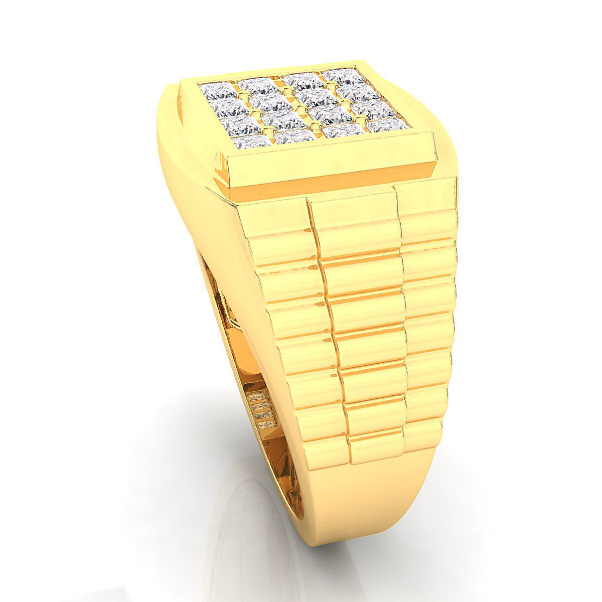 Small fancy mans ring 3D print model_6
