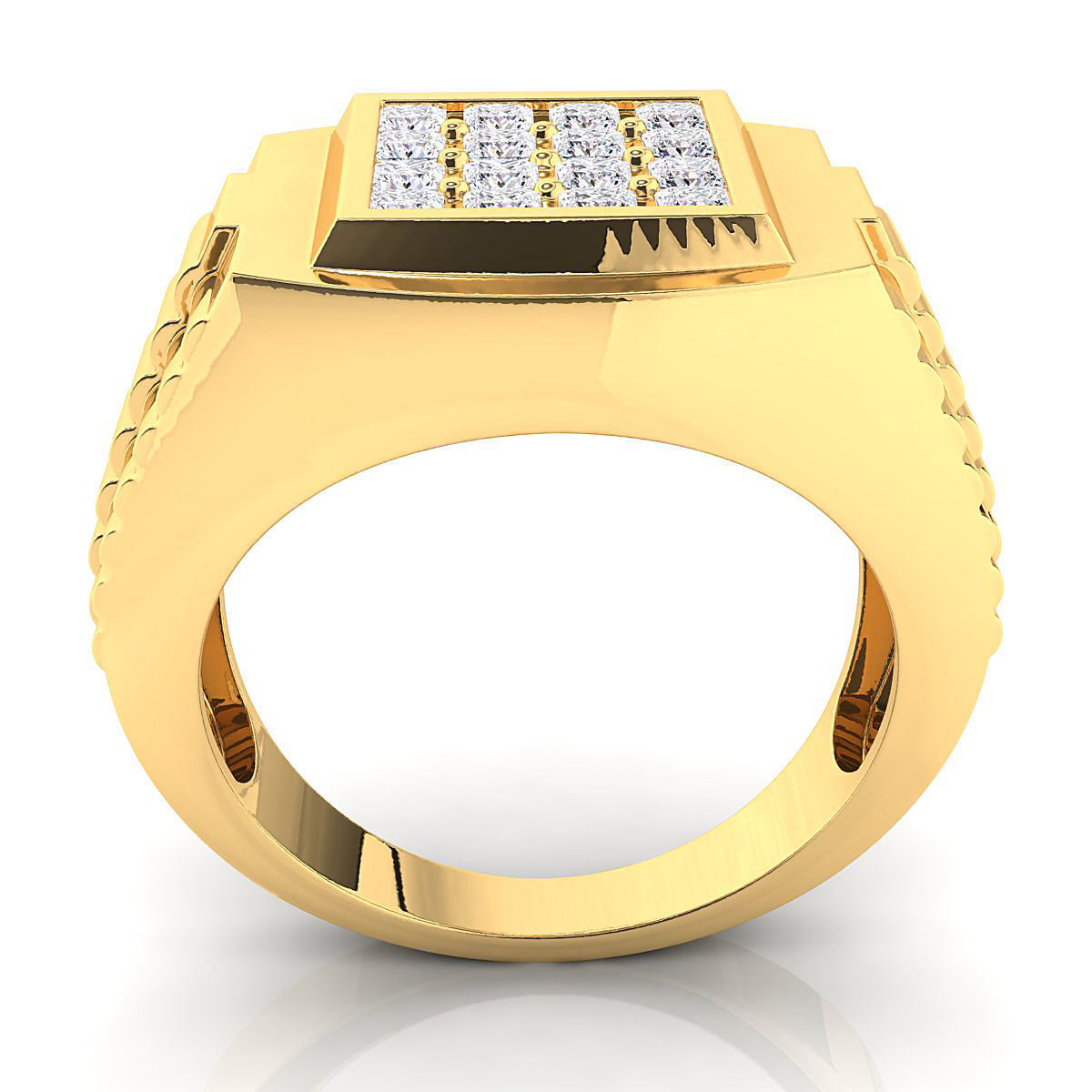 Small fancy mans ring 3D print model_9