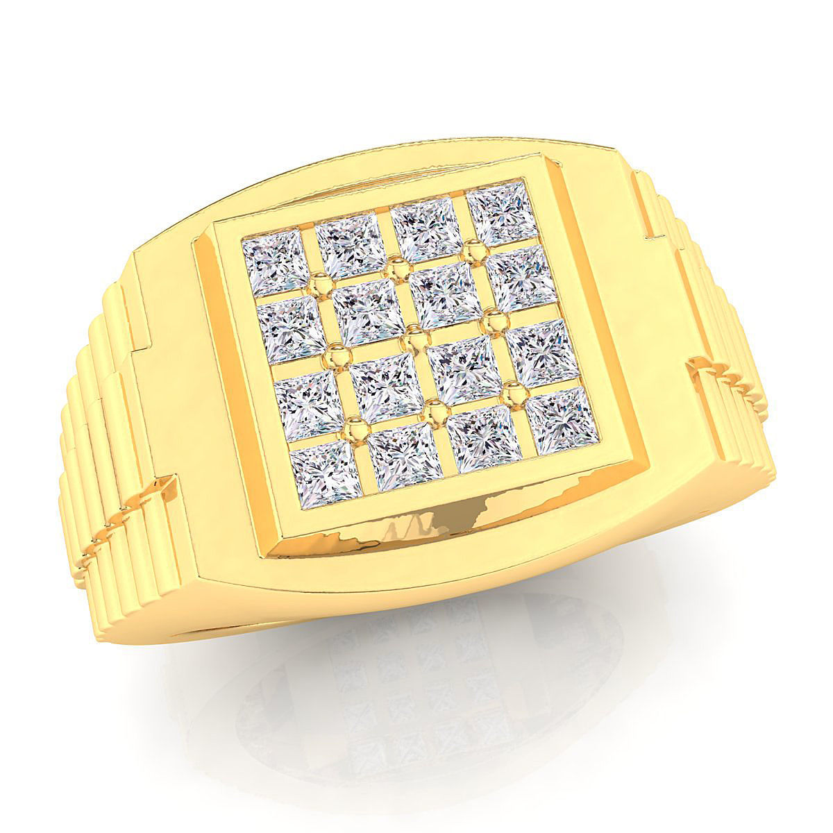 Small fancy mans ring 3D print model_2