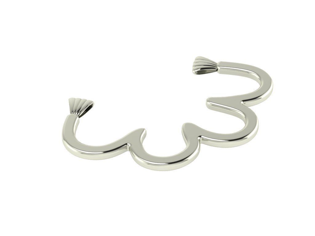 abstract pendant 3D print model_8