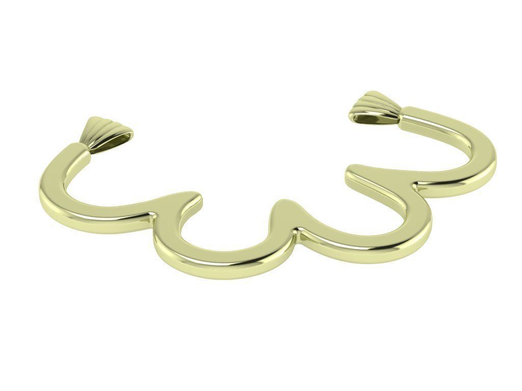 abstract pendant 3D print model_6