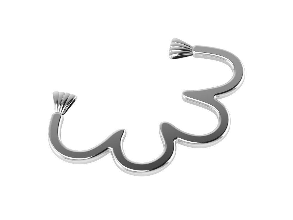 abstract pendant 3D print model_9