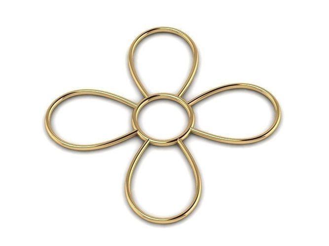Sexy Flower nipple rings 3D print model