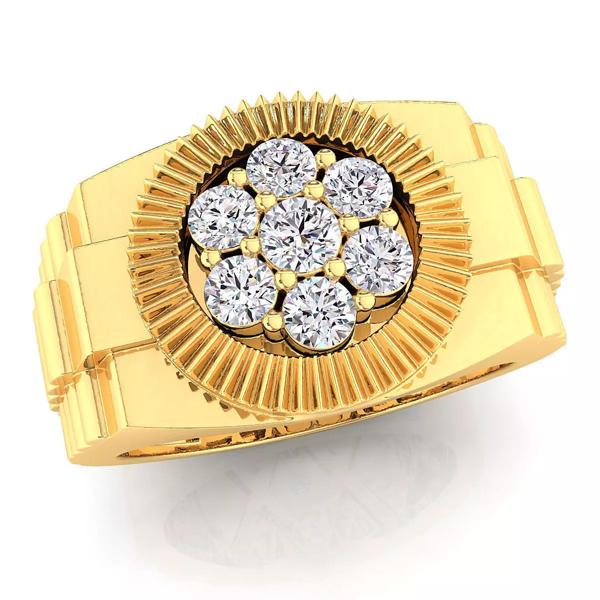 Small fancy mans ring 3D print model_0