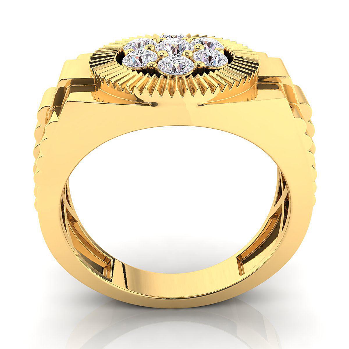 Small fancy mans ring 3D print model_9
