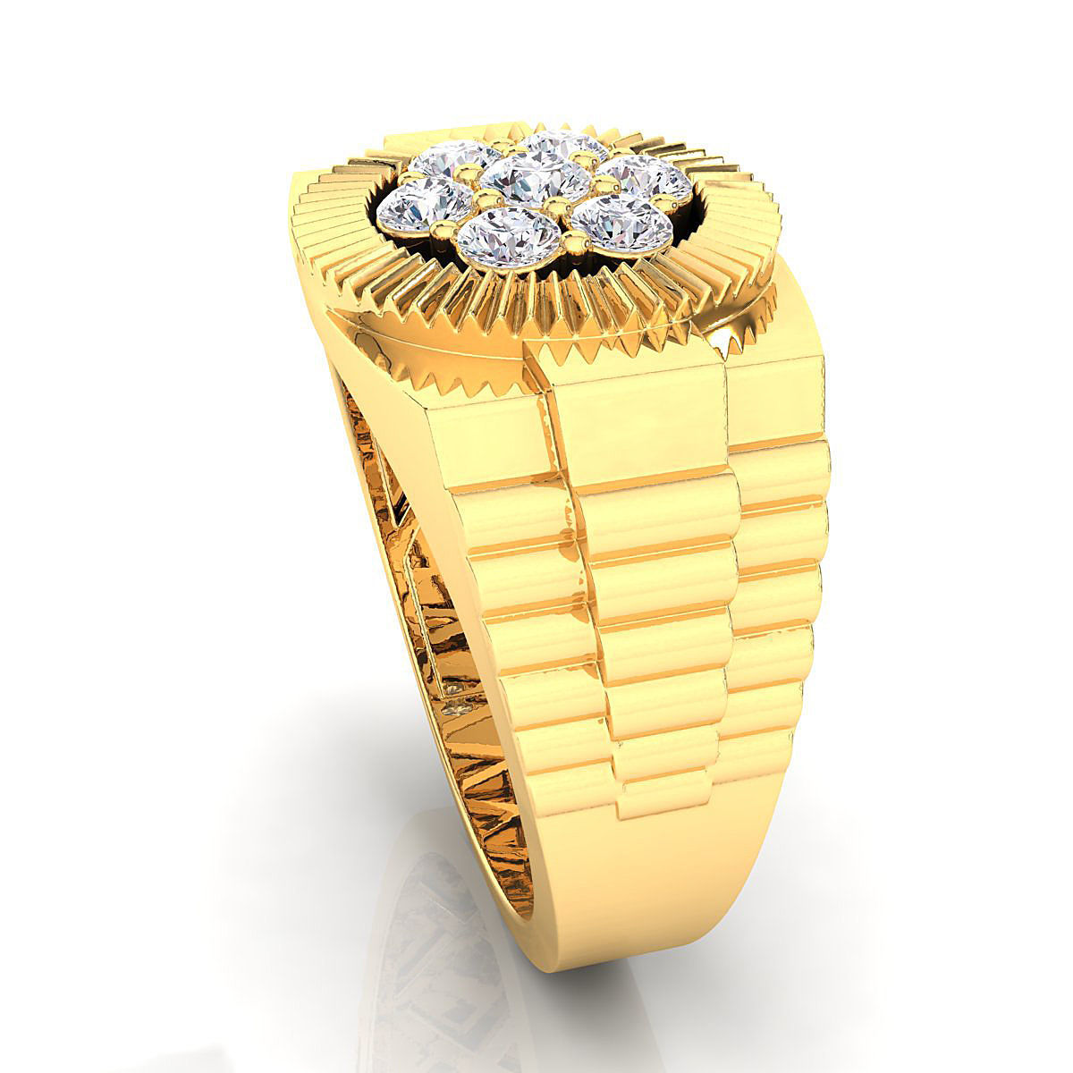 Small fancy mans ring 3D print model_6