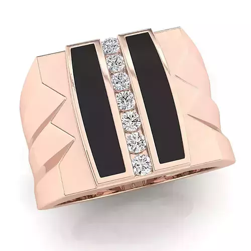 Small fancy mans ring 3D print model