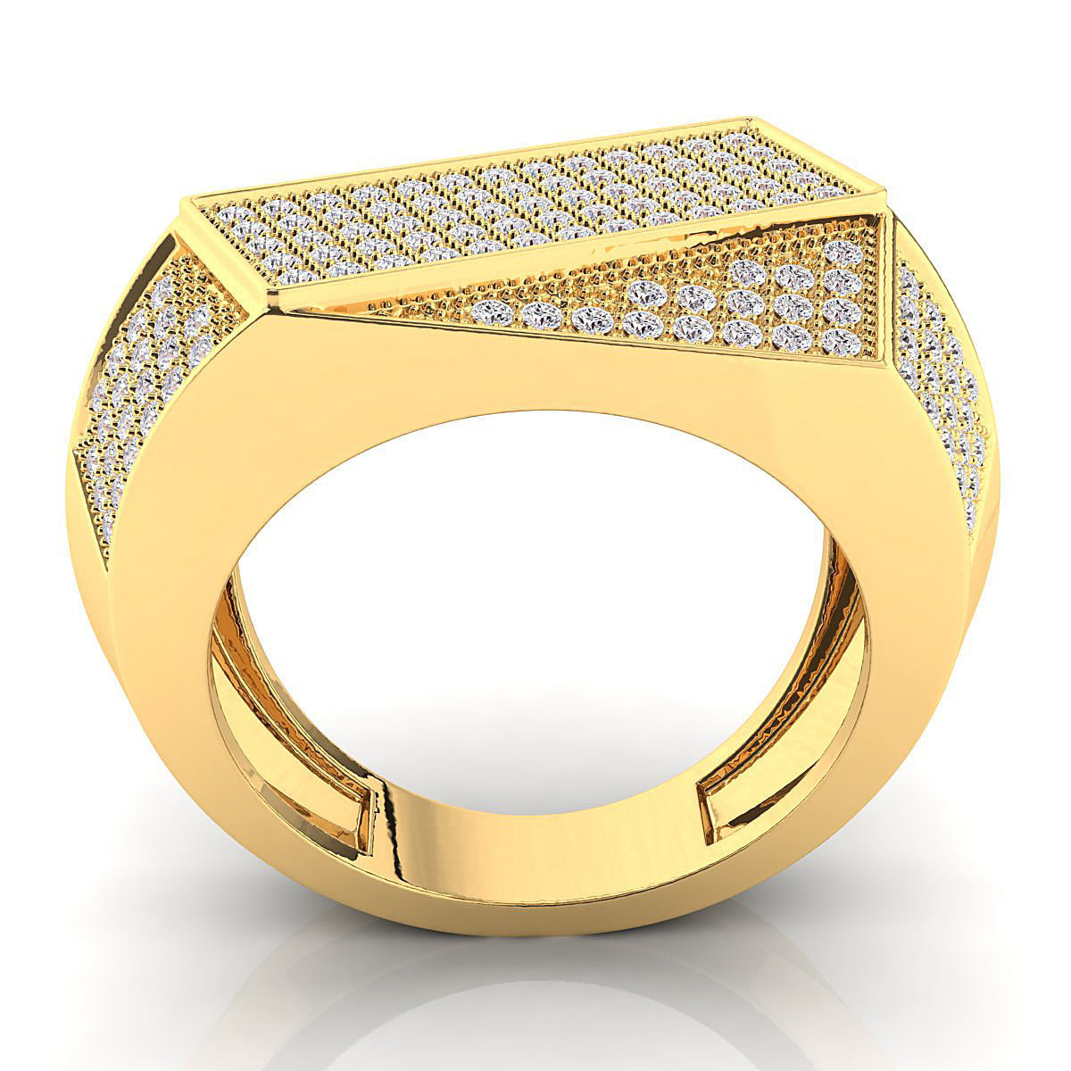 Big fancy mans ring 3D print model_9