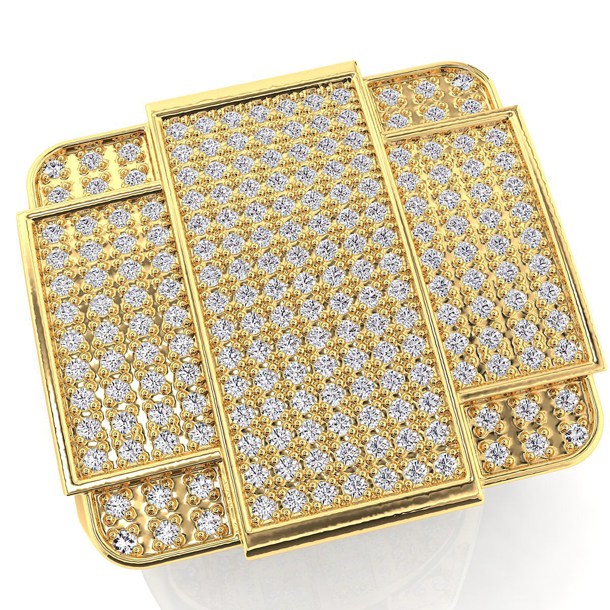 Big fancy mans ring  3D print model_2