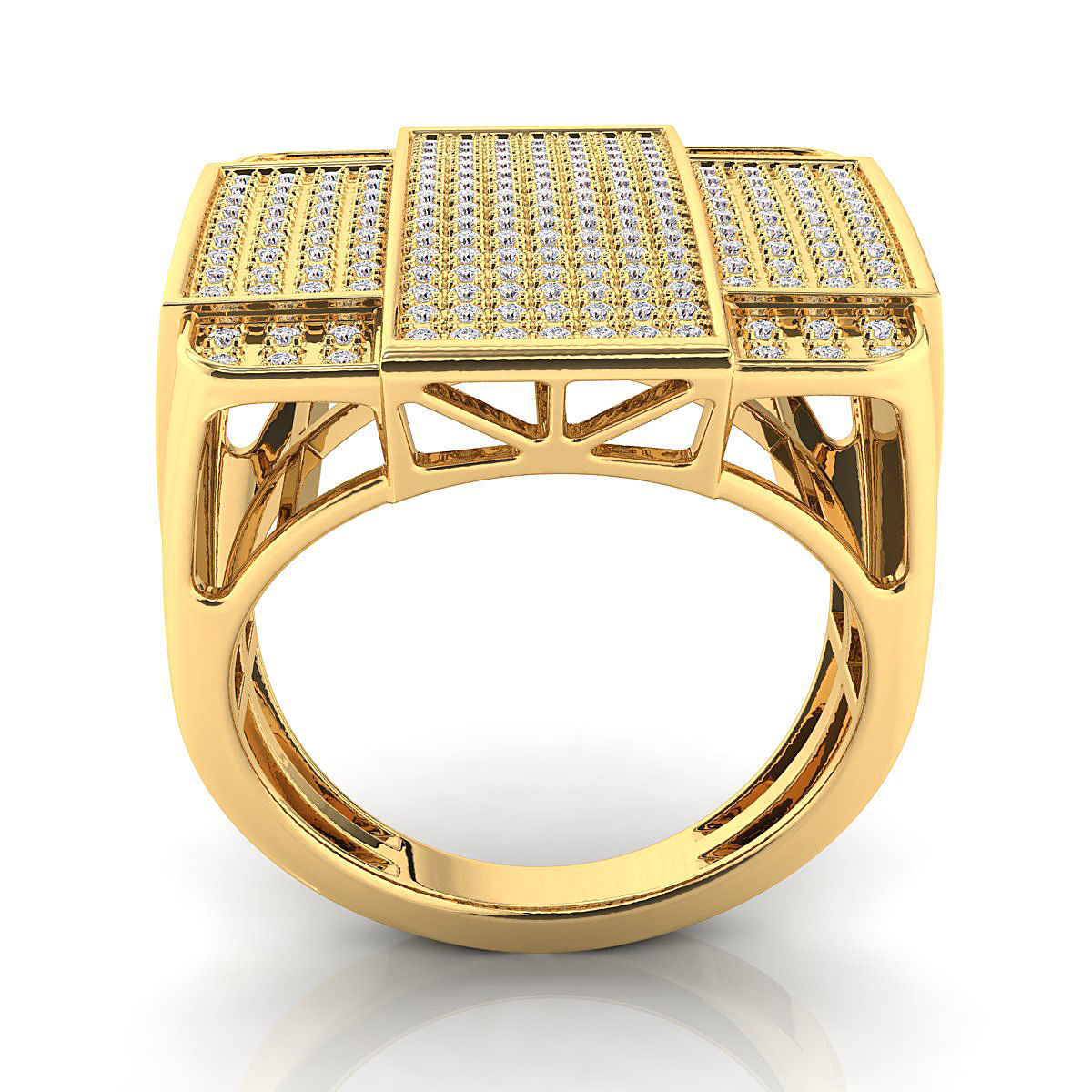 Big fancy mans ring  3D print model_9