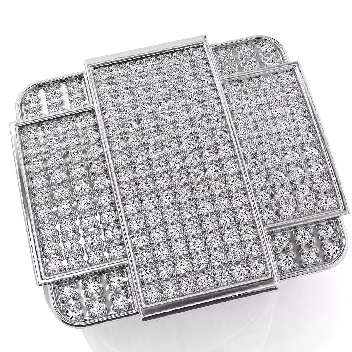 Big fancy mans ring  3D print model_0