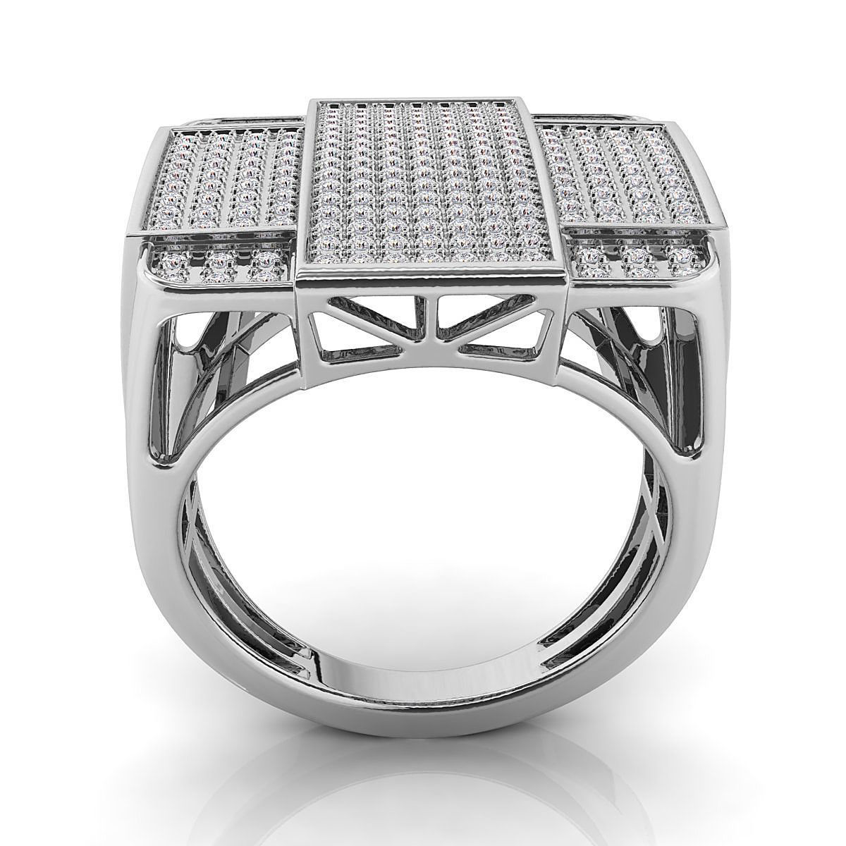 Big fancy mans ring  3D print model_7