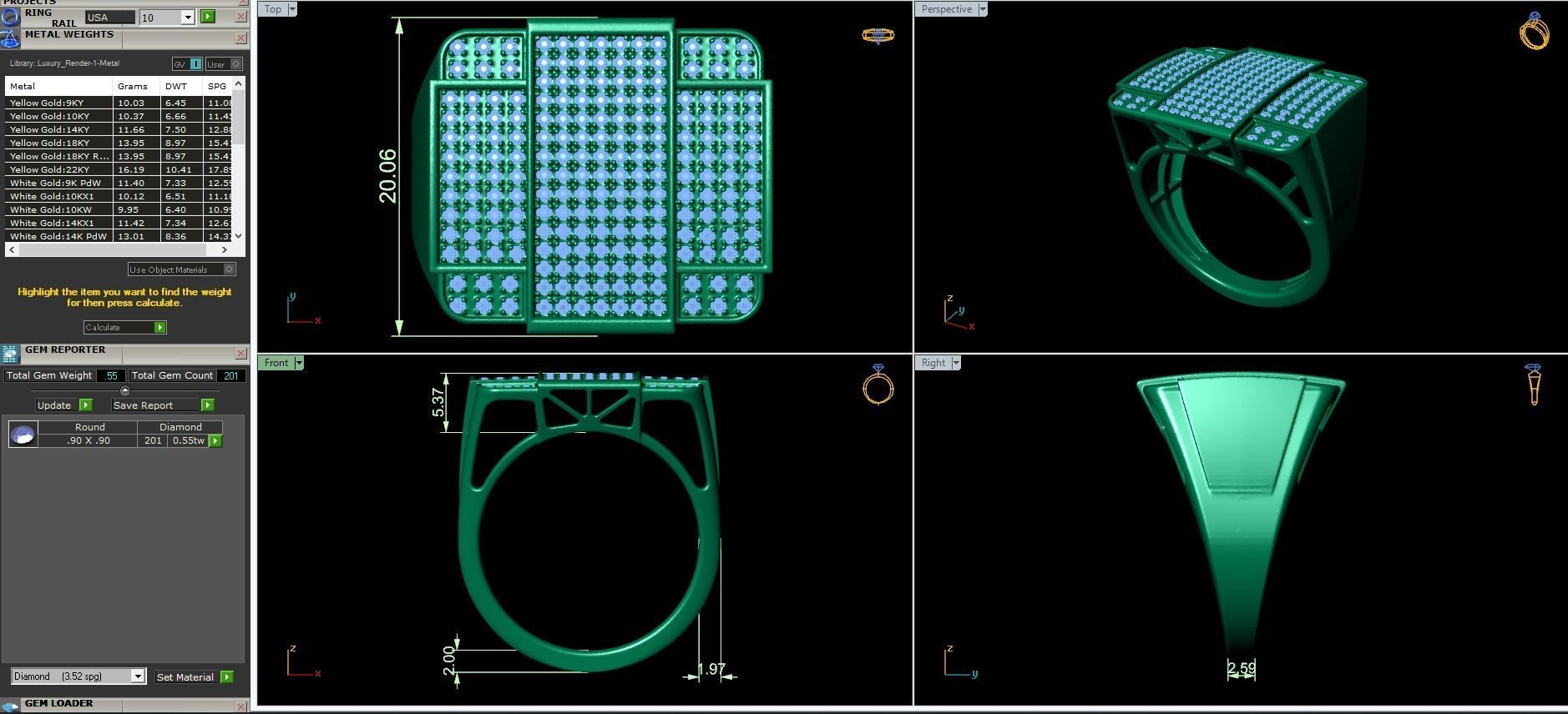 Big fancy mans ring  3D print model_3