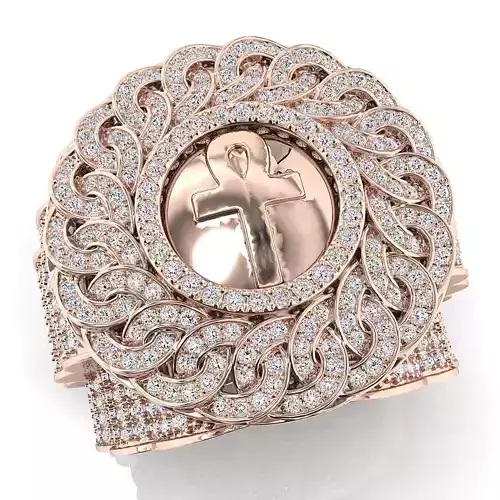 Big fancy mans ring 3D print model