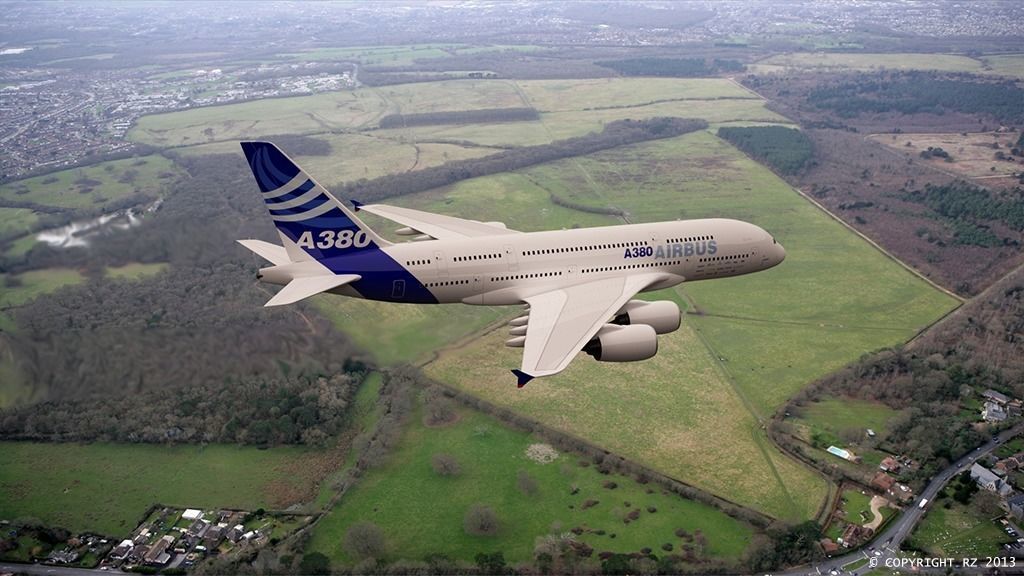Airbus A380 3D model_1