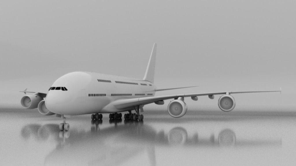 Airbus A380 3D model_3