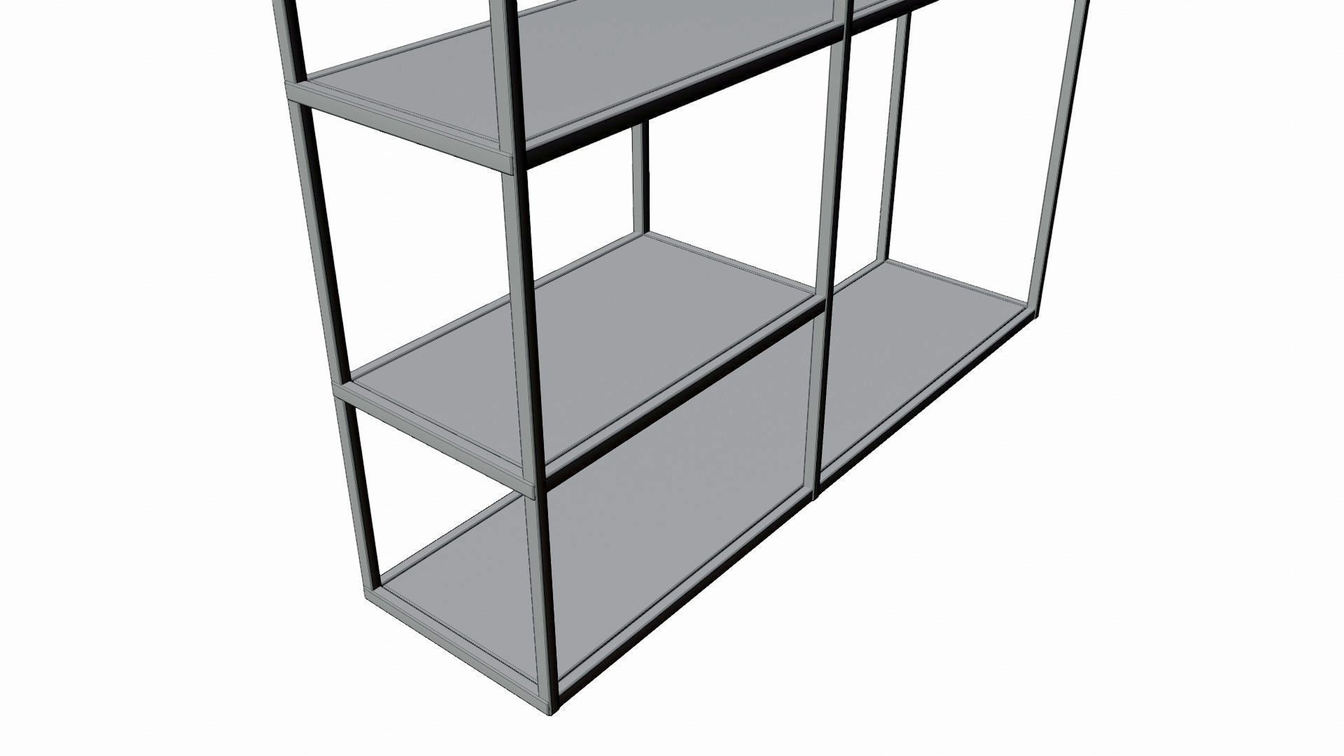 Corner Cabinet Low-poly 3D model_2