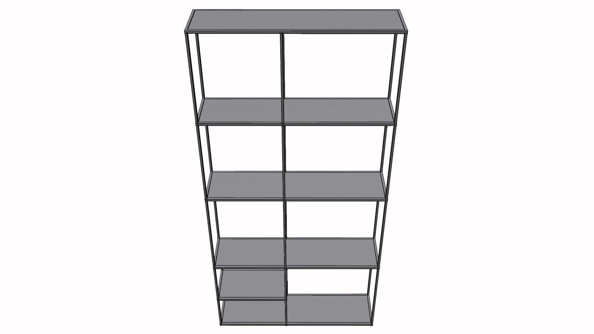 Corner Cabinet Low-poly 3D model_3