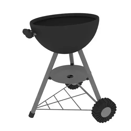 LowPoly Bbq model grill