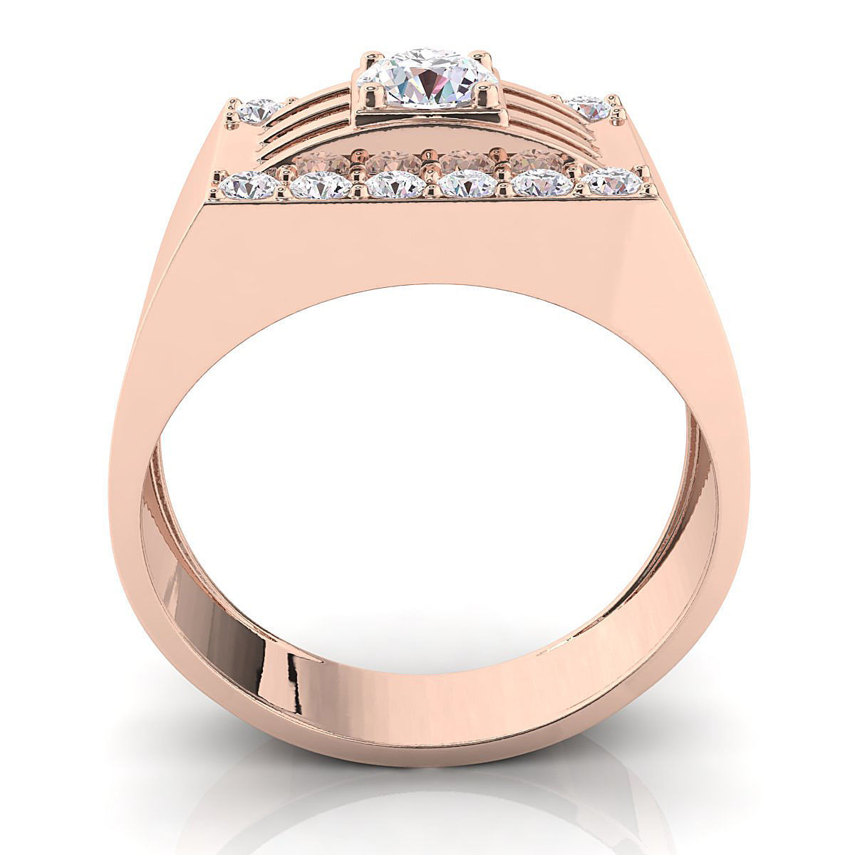 Small fancy mans ring 3D print model_8