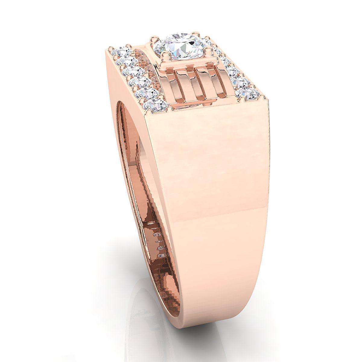 Small fancy mans ring 3D print model_5