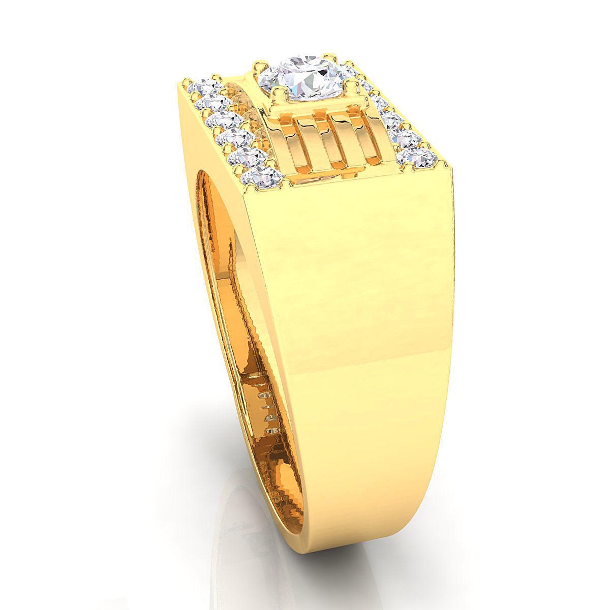 Small fancy mans ring 3D print model_6