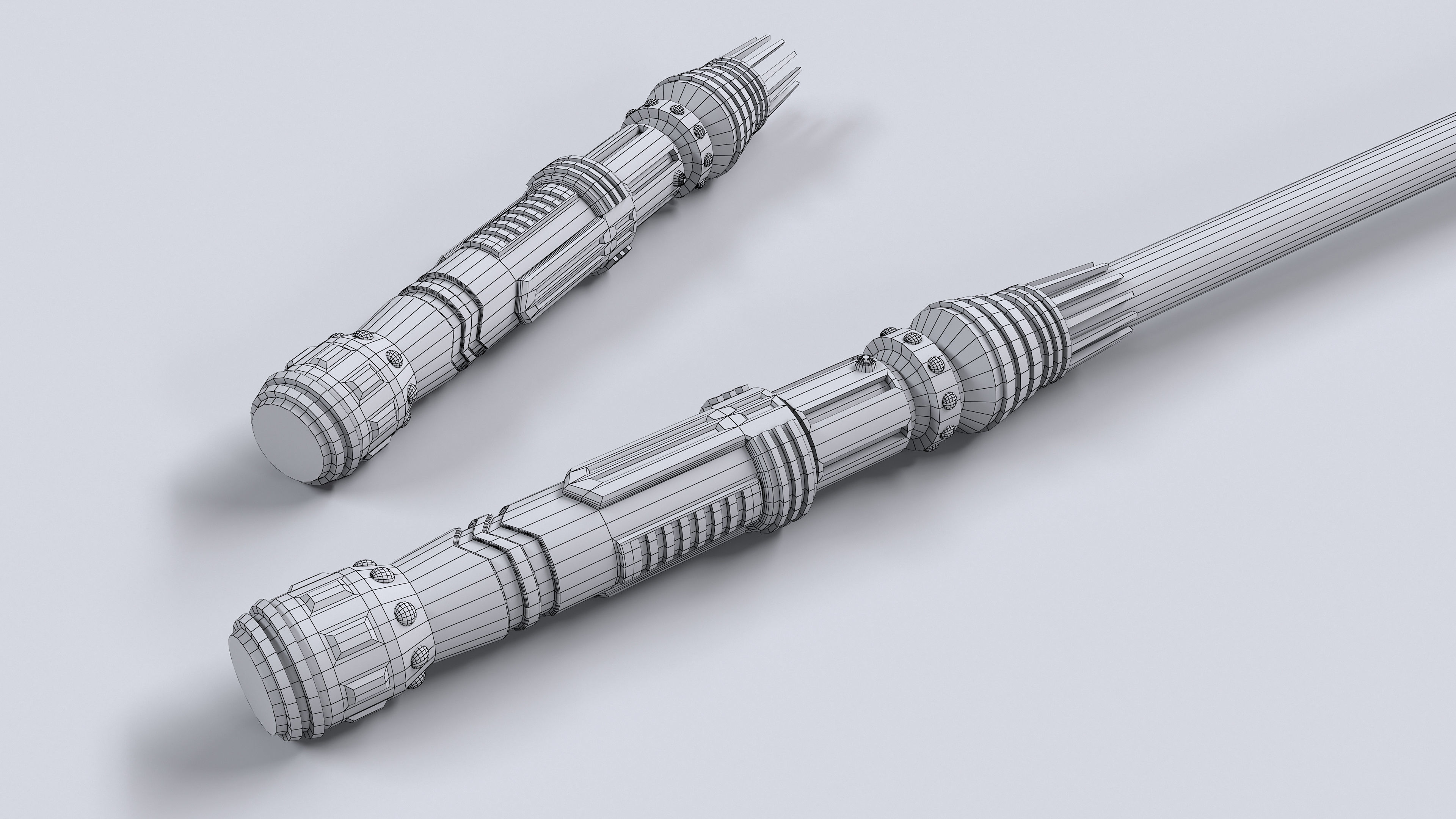 LIGHTSABER-LIGHTSIDE star wars lightsaber Low-poly 3D model_1