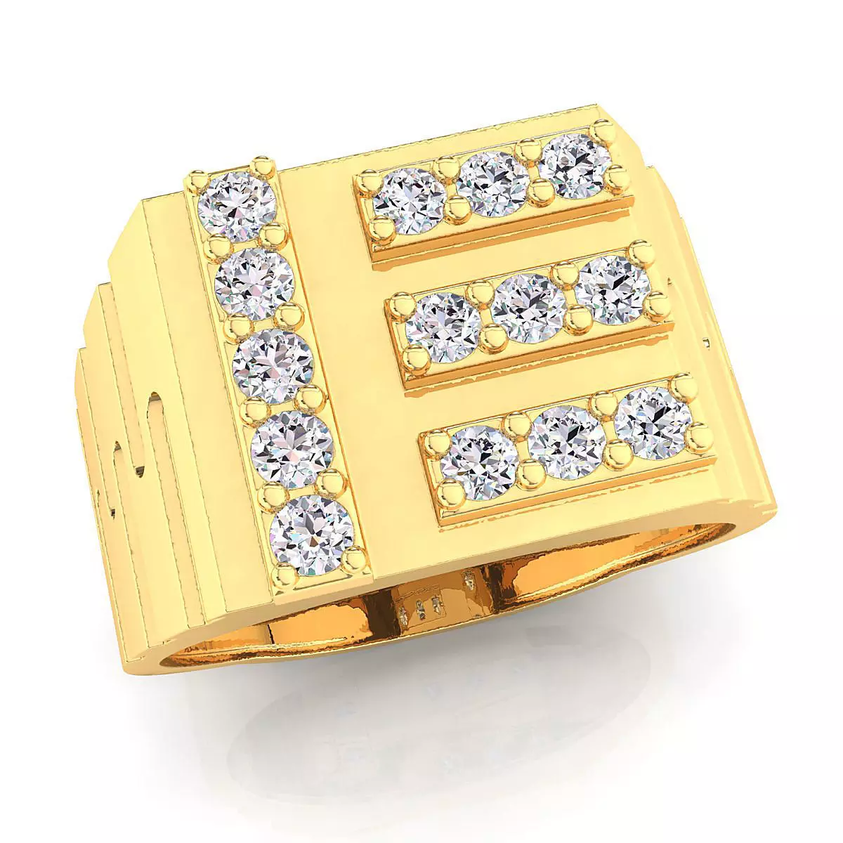 Small fancy mans ring 3D print model_0