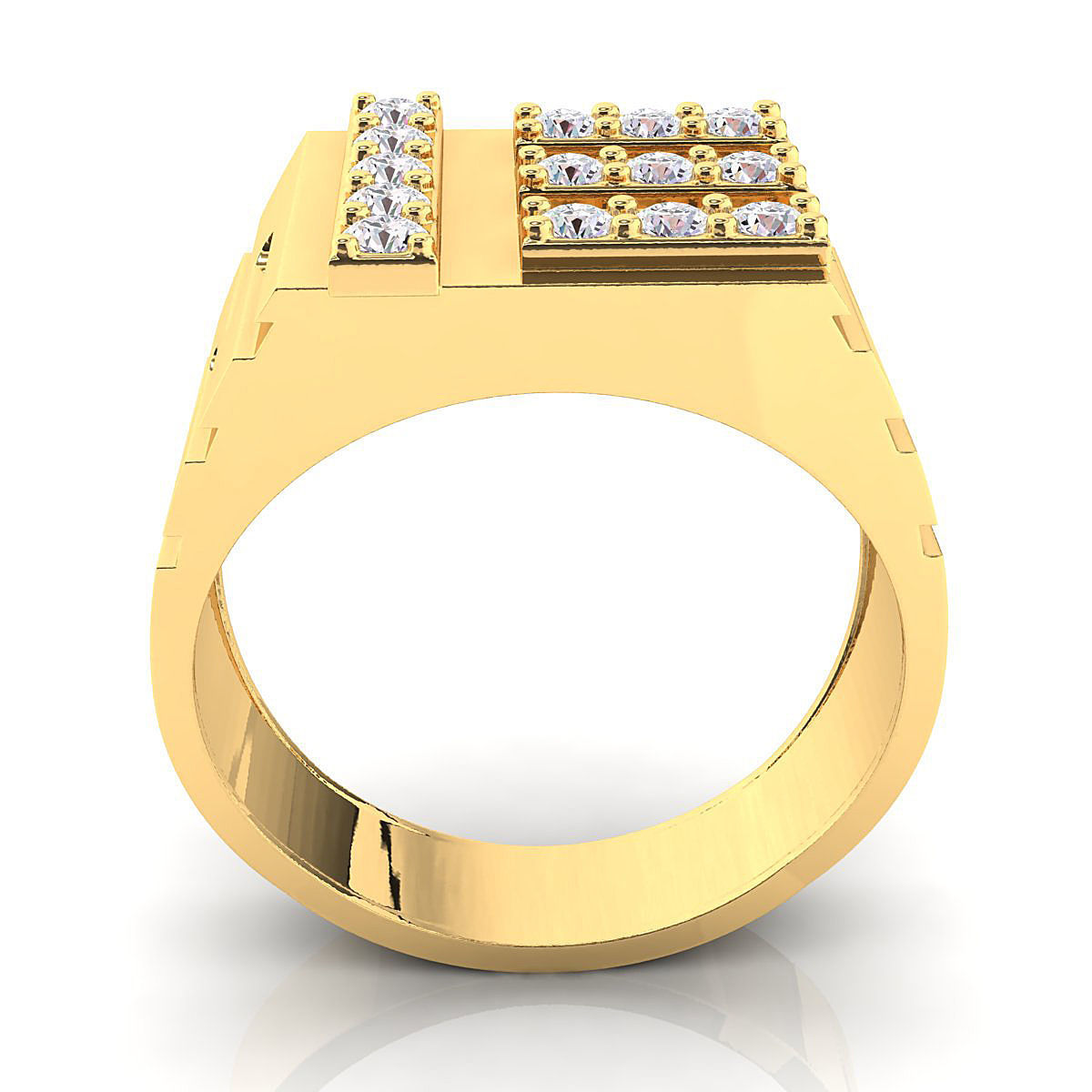 Small fancy mans ring 3D print model_5