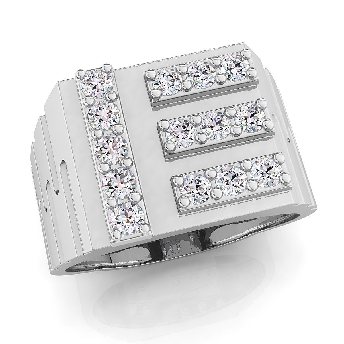 Small fancy mans ring 3D print model_1