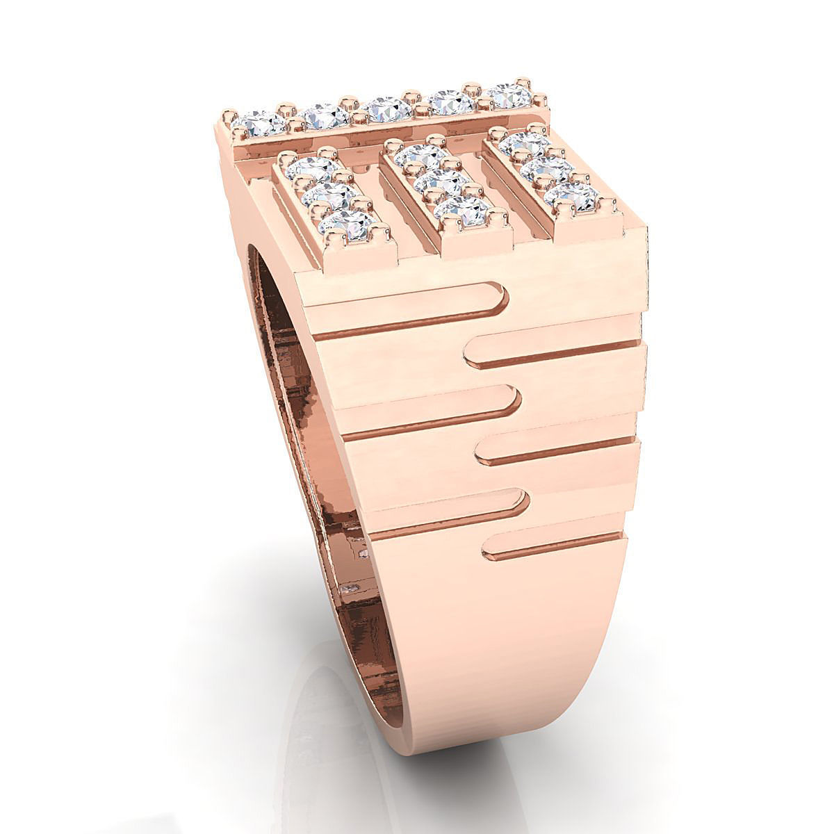 Small fancy mans ring 3D print model_8